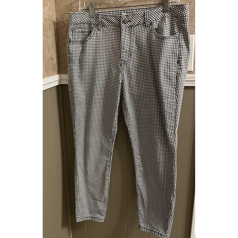 Artisan‎ NY Black Check Pants Women's Size 14